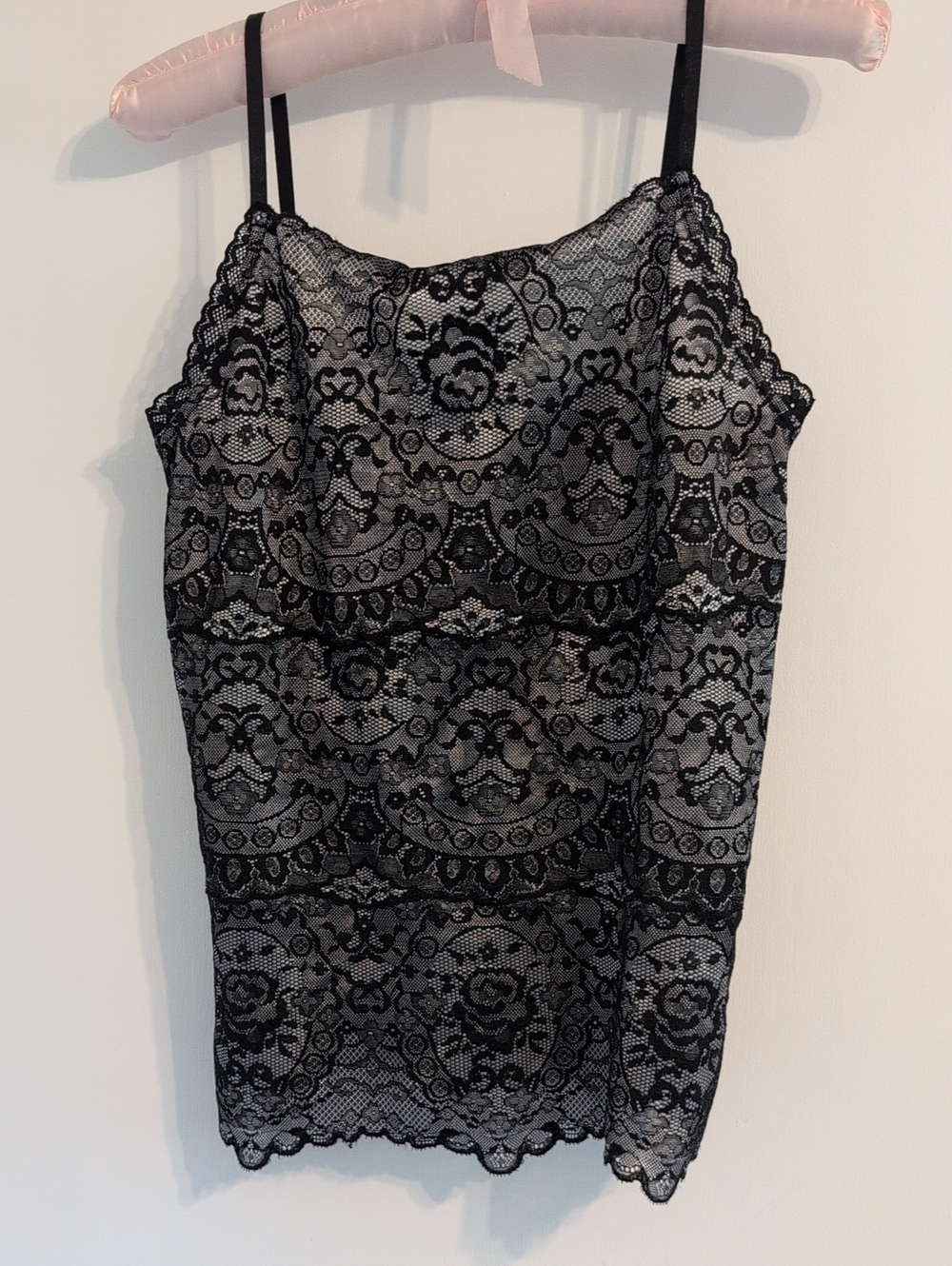 Tristan Black Lace Overlay Camisole